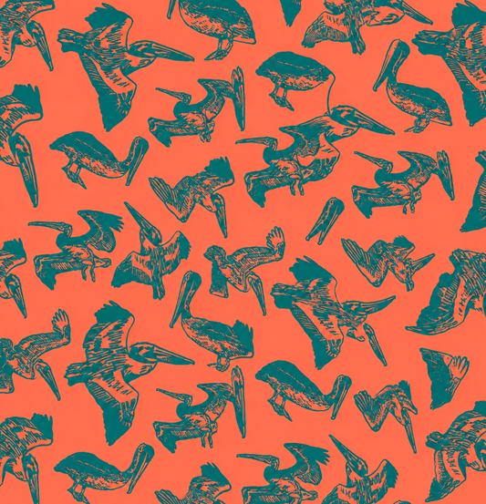 Pelicans in Flight